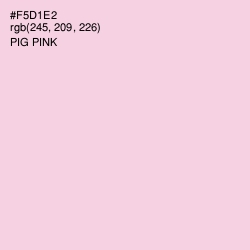 #F5D1E2 - Pig Pink Color Image