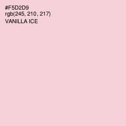 #F5D2D9 - Vanilla Ice Color Image