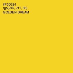 #F5D324 - Golden Dream Color Image