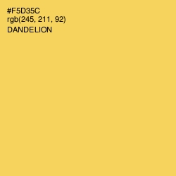 #F5D35C - Dandelion Color Image