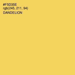 #F5D35E - Dandelion Color Image