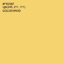 #F5D36F - Goldenrod Color Image
