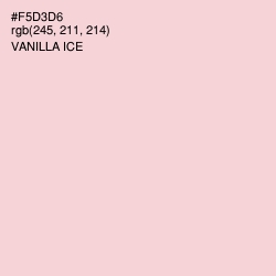 #F5D3D6 - Vanilla Ice Color Image