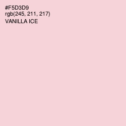 #F5D3D9 - Vanilla Ice Color Image