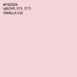 #F5D5D9 - Vanilla Ice Color Image