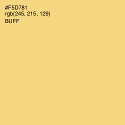 #F5D781 - Buff Color Image