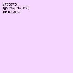 #F5D7FD - Pink Lace Color Image