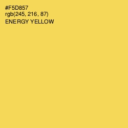 #F5D857 - Energy Yellow Color Image