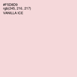 #F5D8D9 - Vanilla Ice Color Image