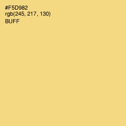 #F5D982 - Buff Color Image