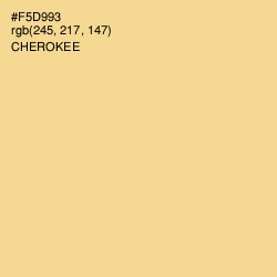 #F5D993 - Cherokee Color Image