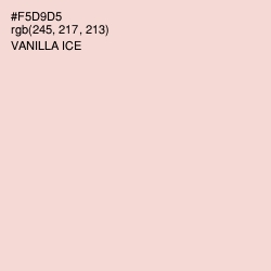 #F5D9D5 - Vanilla Ice Color Image