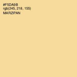 #F5DA9B - Marzipan Color Image