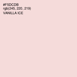 #F5DCDB - Vanilla Ice Color Image