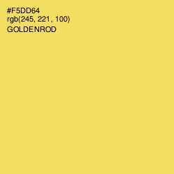 #F5DD64 - Goldenrod Color Image