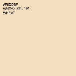 #F5DDBF - Wheat Color Image
