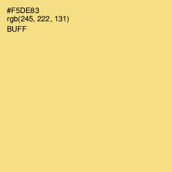 #F5DE83 - Buff Color Image
