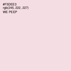 #F5DEE3 - We Peep Color Image