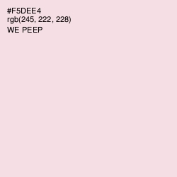 #F5DEE4 - We Peep Color Image