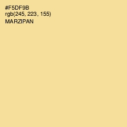 #F5DF9B - Marzipan Color Image