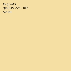 #F5DFA2 - Maize Color Image