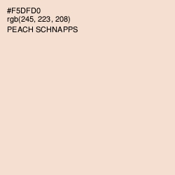 #F5DFD0 - Peach Schnapps Color Image