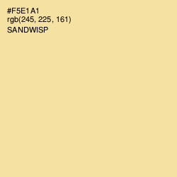 #F5E1A1 - Sandwisp Color Image