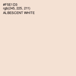 #F5E1D3 - Albescent White Color Image