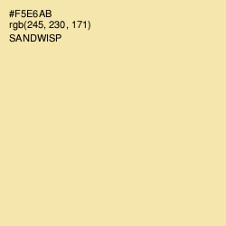 #F5E6AB - Sandwisp Color Image