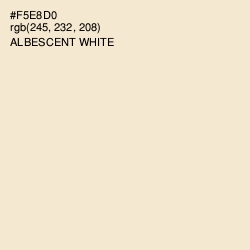 #F5E8D0 - Albescent White Color Image