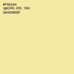 #F5E9A4 - Sandwisp Color Image
