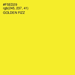 #F5ED29 - Golden Fizz Color Image