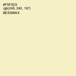 #F5F0C5 - Beeswax Color Image