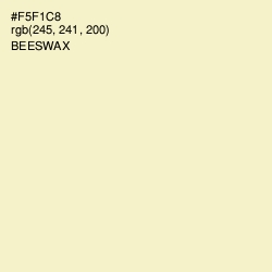 #F5F1C8 - Beeswax Color Image
