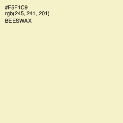 #F5F1C9 - Beeswax Color Image