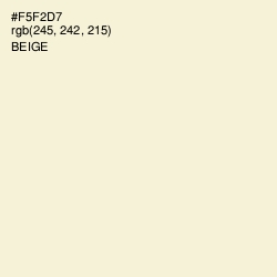 #F5F2D7 - Beige Color Image