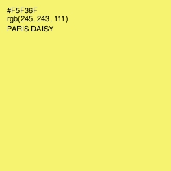 #F5F36F - Paris Daisy Color Image