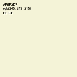 #F5F3D7 - Beige Color Image