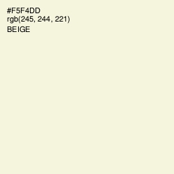 #F5F4DD - Beige Color Image