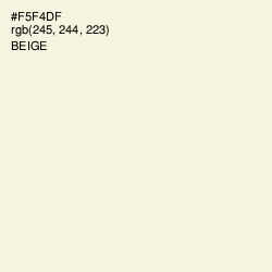 #F5F4DF - Beige Color Image