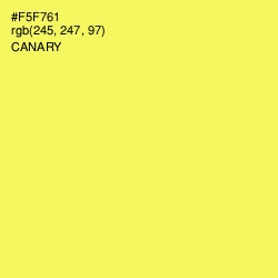 #F5F761 - Canary Color Image