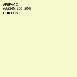 #F5FACC - Chiffon Color Image