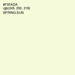 #F5FADA - Spring Sun Color Image