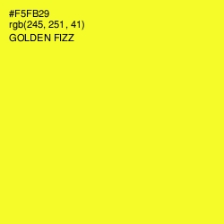 #F5FB29 - Golden Fizz Color Image