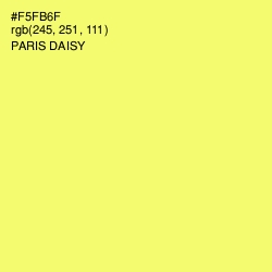 #F5FB6F - Paris Daisy Color Image