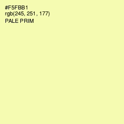 #F5FBB1 - Pale Prim Color Image