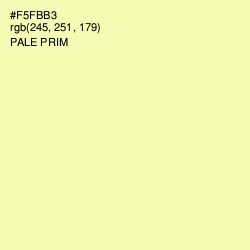 #F5FBB3 - Pale Prim Color Image