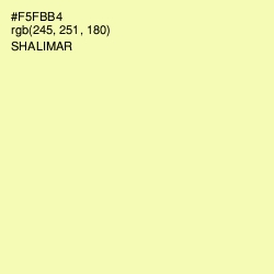 #F5FBB4 - Shalimar Color Image