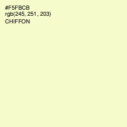 #F5FBCB - Chiffon Color Image