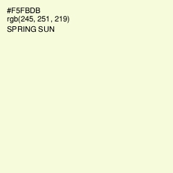 #F5FBDB - Spring Sun Color Image